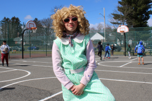  Boy dressed as a grandmother